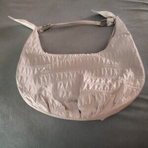 House of Want Soft Cushion Faux Leather Shoulder Bag – White